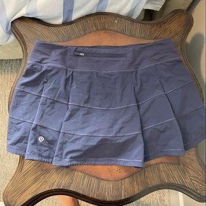 Navy Lululemon Pace Rival Skirt